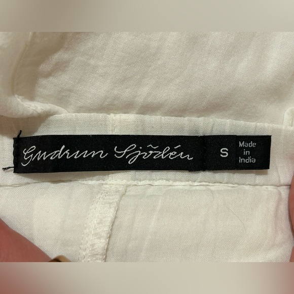 Gudrun Sjoden Organic Cotton Woven Petticoat Slip White Sz S - Picture 5 of 6